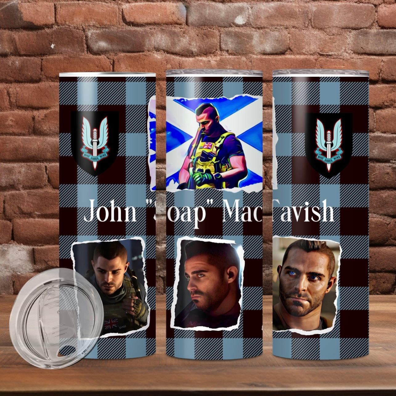 MW John Soap MacTavish Pillowcase, Bracelet and Tumbler gift set