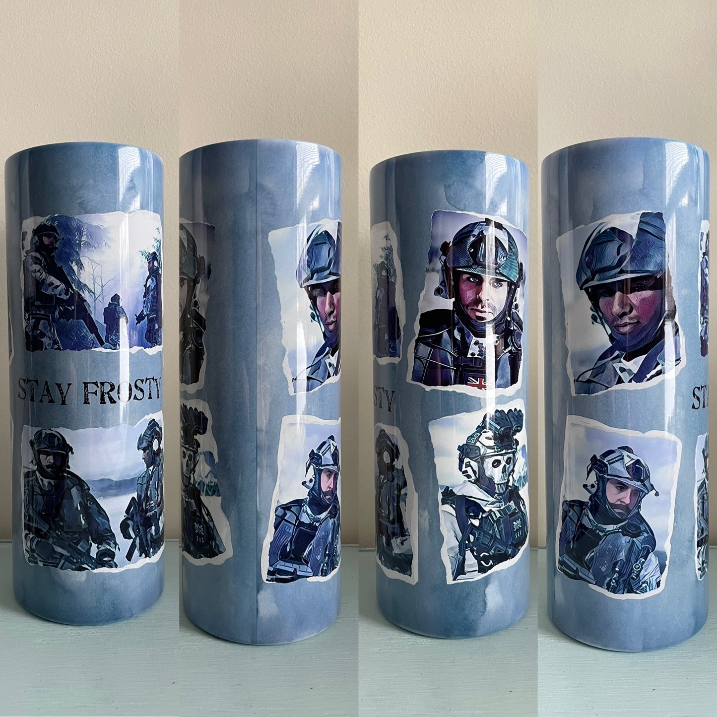 MW Stay Frosty Task Force 141 Price, Ghost, Soap Gaz Snow Fanart Tumbler