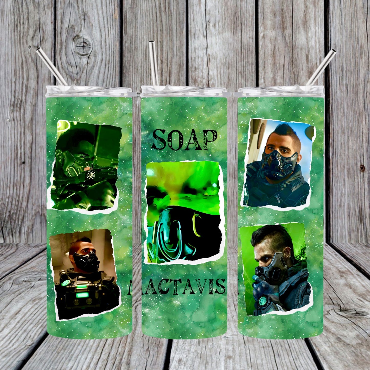 MW John Soap MacTavish Green Fanart Tumbler