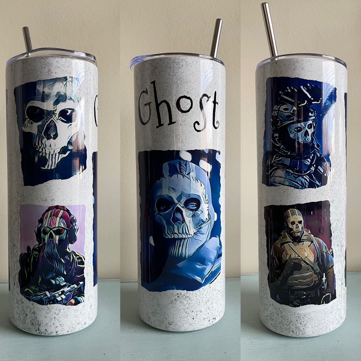 MW Simon Ghost Riley Fanart Tumbler