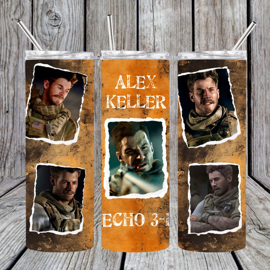 MW Alex Keller Fanart tumbler