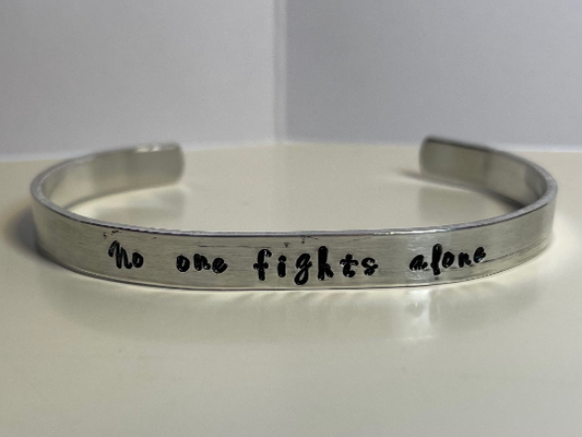 MW No one fights alone Cuff Bracelet